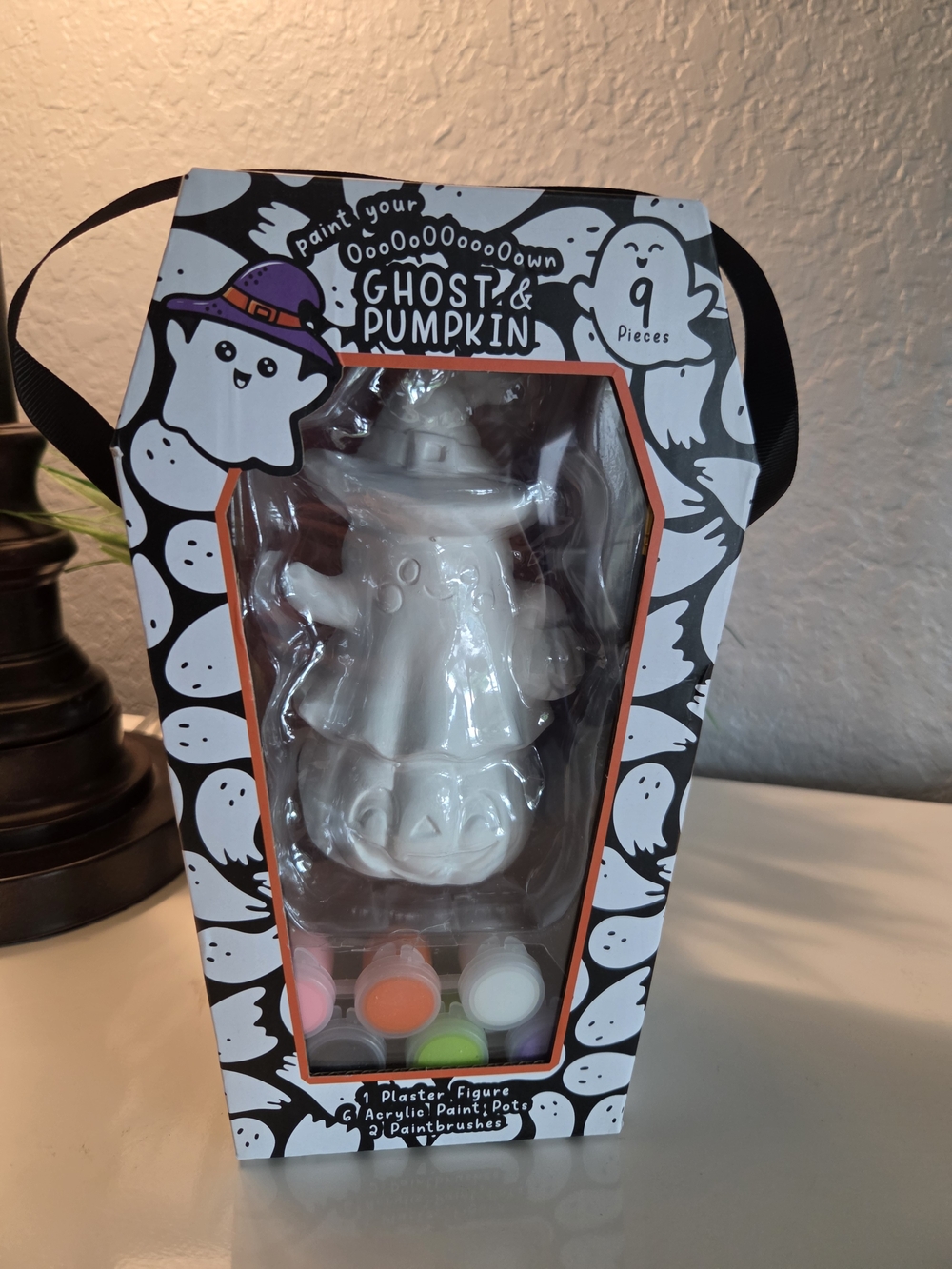 Paint-Your-Own Ghost & Pumpkin Kid’s Craft Set